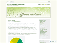 Tablet Screenshot of adifferentwholeness.com